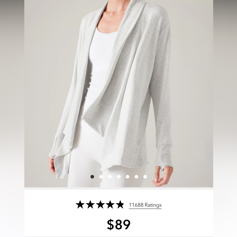 Athleta pranayama wrap cardigan size M